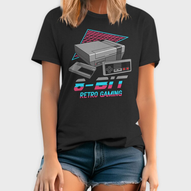 8 Bit Retro Gaming, Tricou Barbati (Unisex)