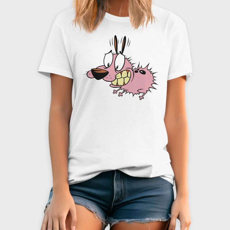 Cartoon Retro Courage the Cowardly Dog 1, Tricou Barbati (Unisex)