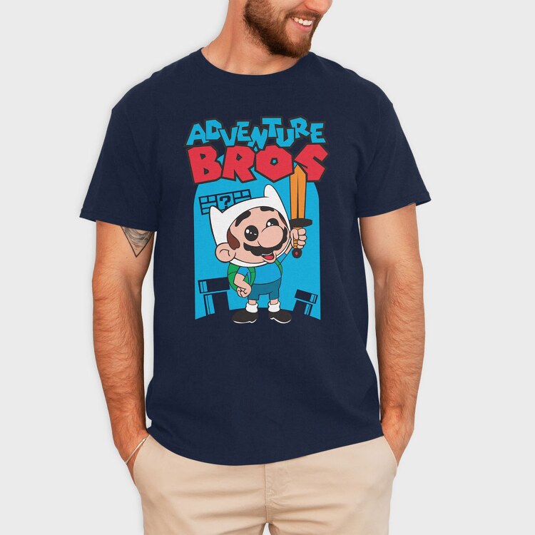 Adventure Bros Mario, Tricou Barbati (Unisex)