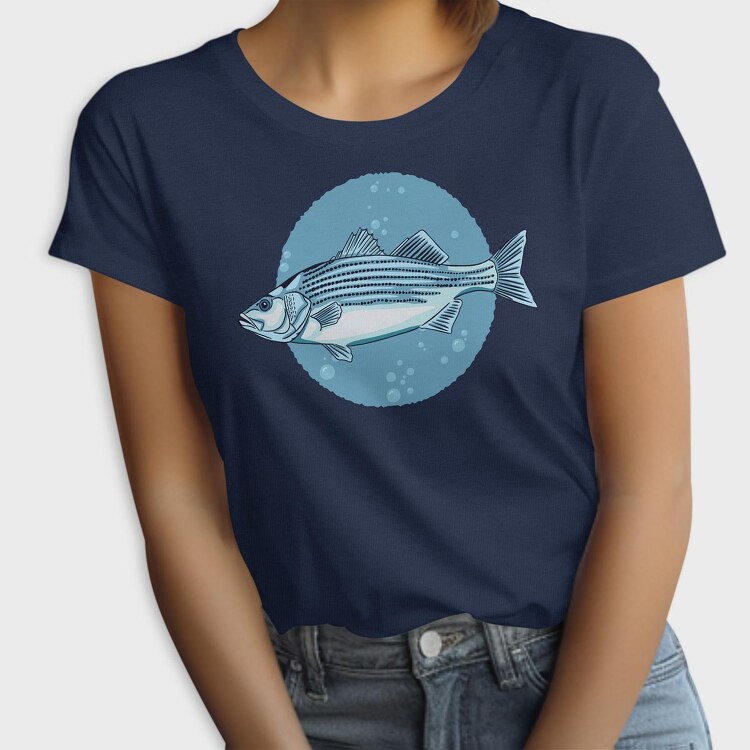 Stripped Bass Fish, Tricou Femei