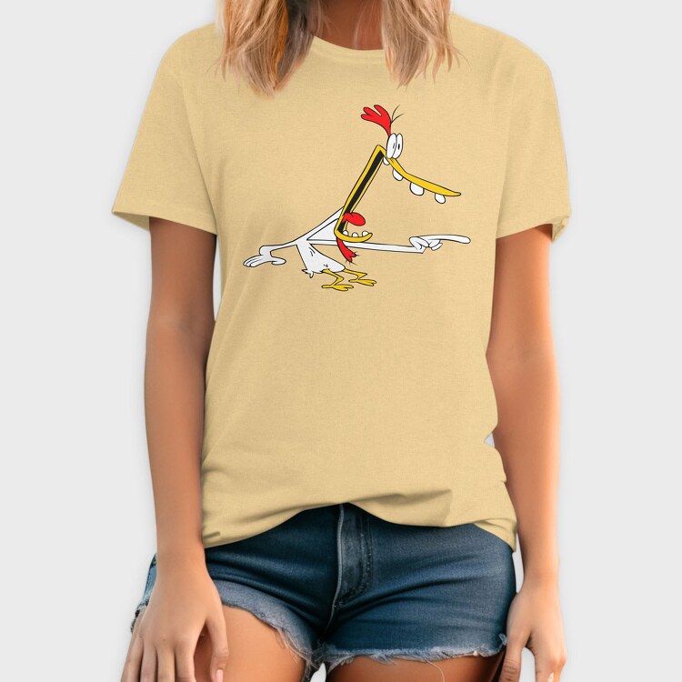Cartoon Retro Cow and Chicken 4, Tricou Barbati (Unisex)