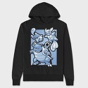 Pokemon 11, Hanorac Oversize Barbati (Unisex)