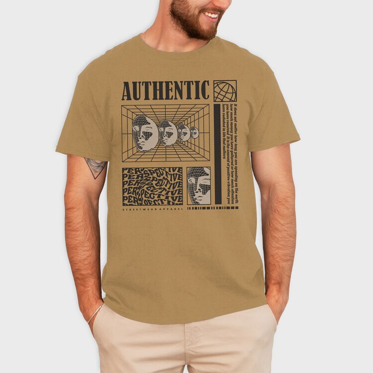 Authentic 1, Tricou Barbati (Unisex)