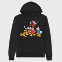Cartoon Retro Disney 1, Hanorac Oversize Barbati (Unisex)