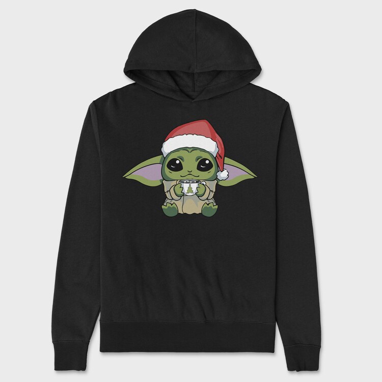 Baby Yoda 13, Hanorac Oversize Barbati (Unisex)