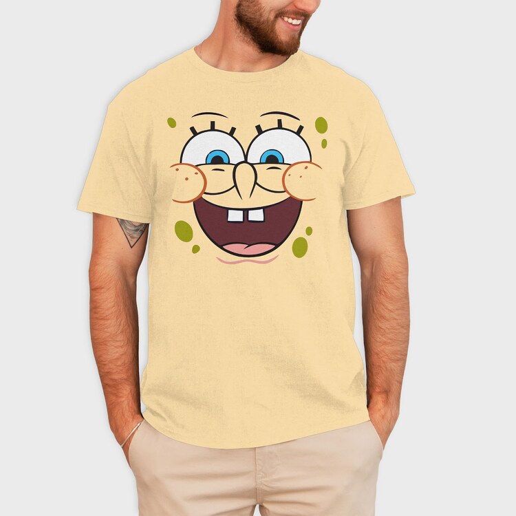 SpongeBob face 10, Tricou Barbati (Unisex)