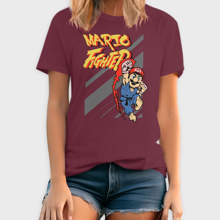 Mario Fighter, Tricou Barbati (Unisex)