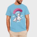 Skydiving Alpaca, Tricou Barbati (Unisex)