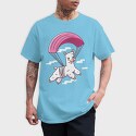 Skydiving Alpaca, Tricou Barbati (Unisex)