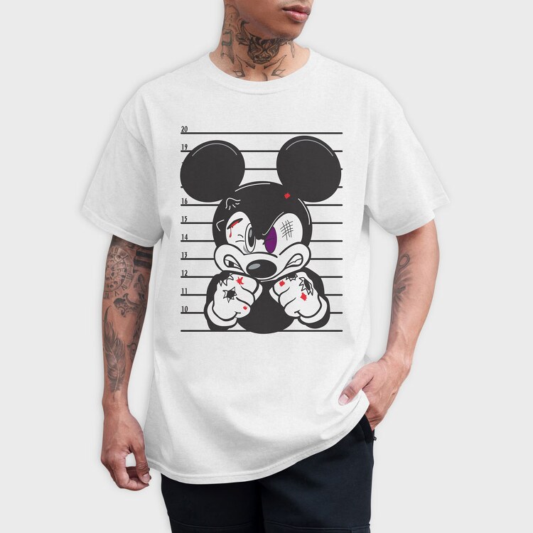 Prisoner Mickey Mouse, Tricou Barbati (Unisex)