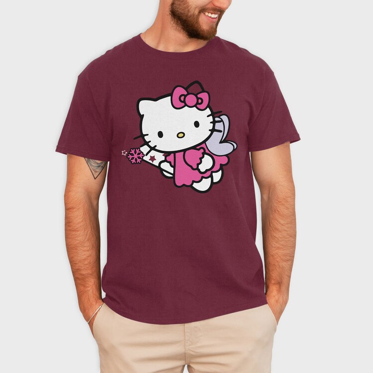 Cartoon Retro Hello Kitty 2, Tricou Barbati (Unisex)