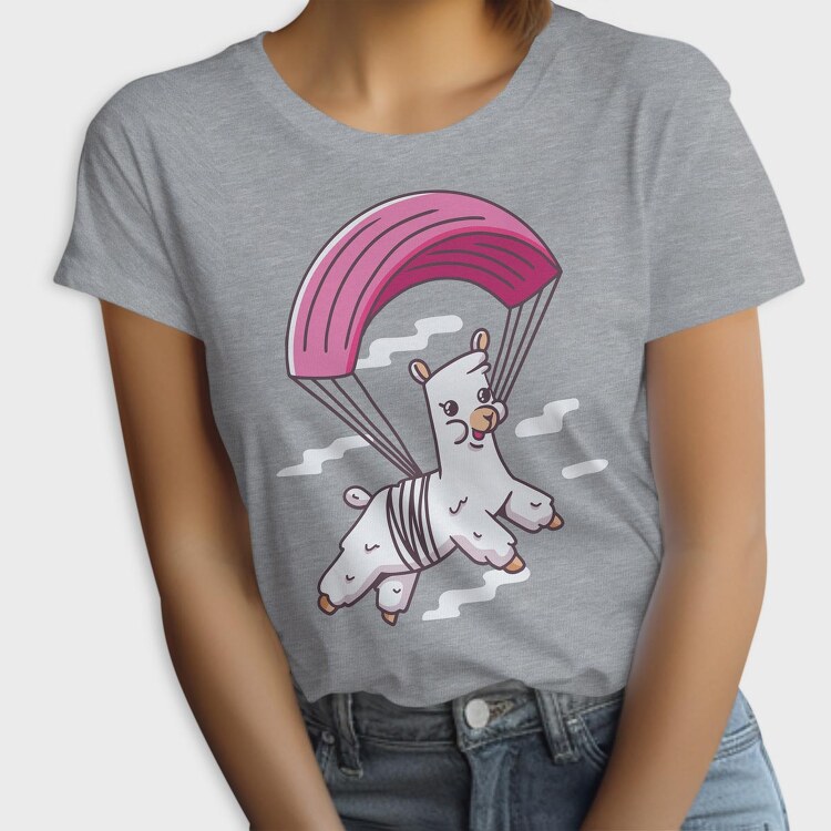 Skydiving Alpaca, Tricou Femei