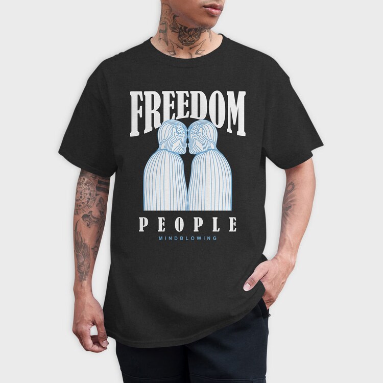 Freedom People 1, Tricou Barbati (Unisex)