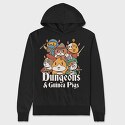 Dungeons And Guinea Pigs, Hanorac Oversize Barbati (Unisex)