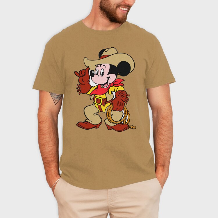 Cartoon Retro Mickey Mouse 4, Tricou Barbati (Unisex)