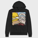 Rick and Morty 3, Hanorac Oversize Barbati (Unisex)