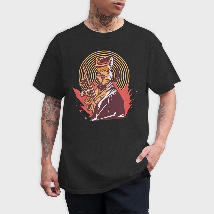Gangster Alpaca, Tricou Barbati (Unisex)