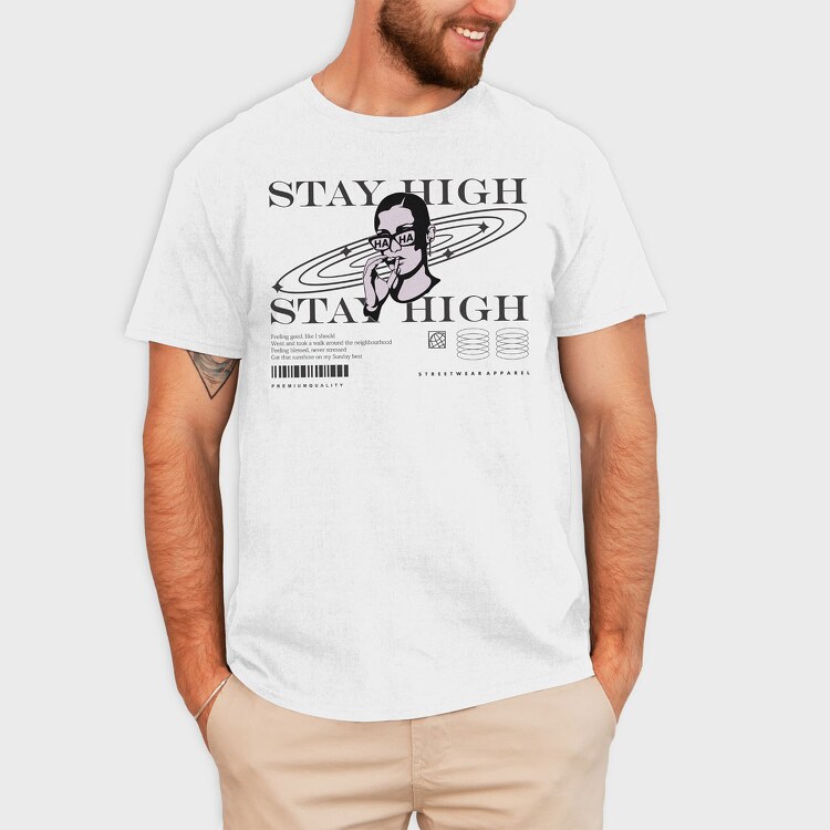 Stay High 1, Tricou Barbati (Unisex)