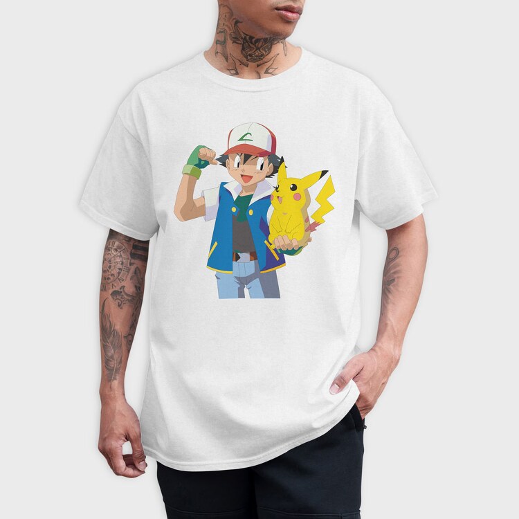 Cartoon Retro Pokemon 4, Tricou Barbati (Unisex)
