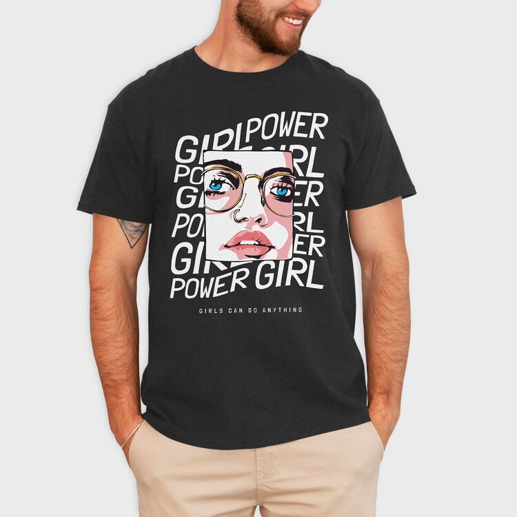 Girl Power, Tricou Barbati (Unisex)