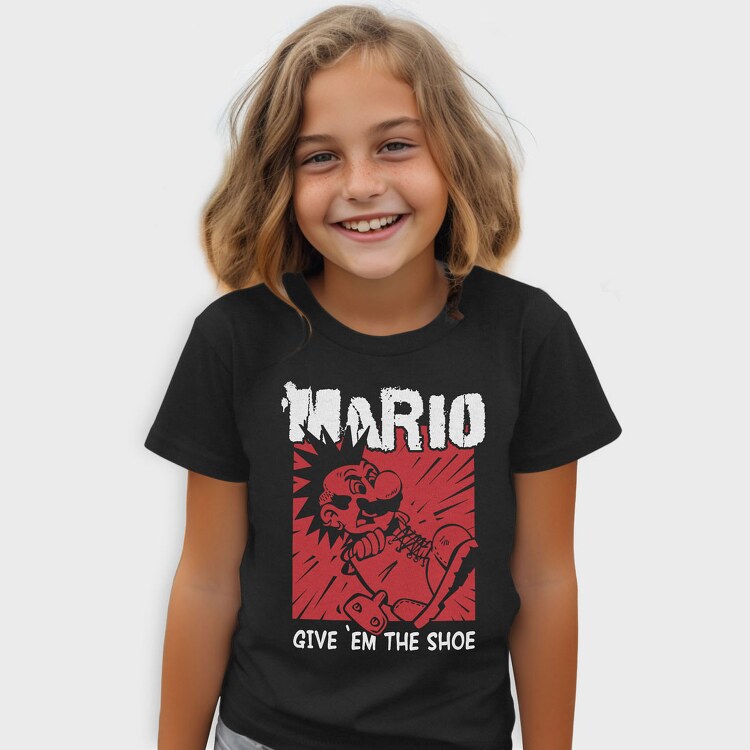 Give Em the Shoe Mario, Tricou Copii