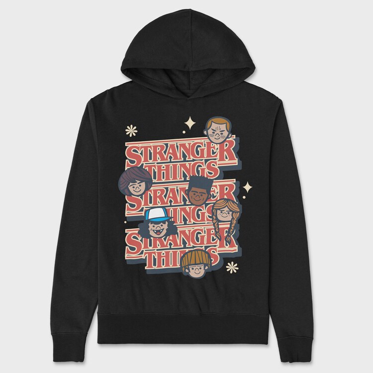 Stranger Things 8, Hanorac Oversize Barbati (Unisex)