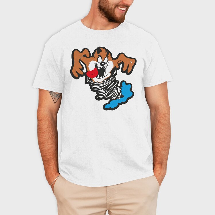 Cartoon Retro Tazmania 4, Tricou Barbati (Unisex)