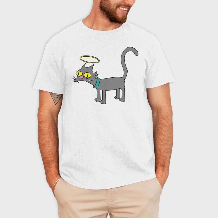 Vector Simpsons Cat2, Tricou Barbati (Unisex)