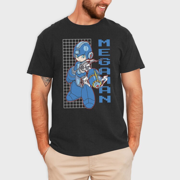 Video Game Mega Man, Tricou Barbati (Unisex)