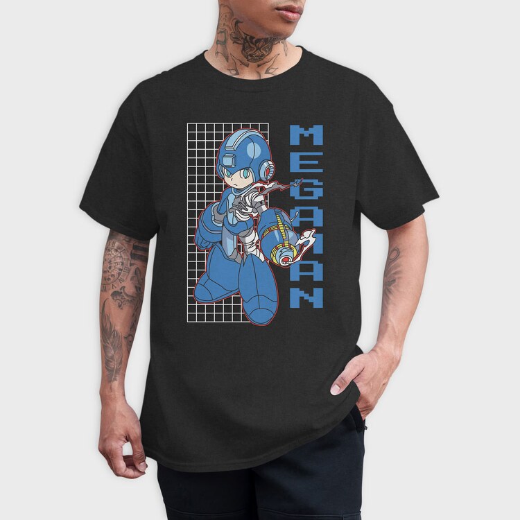 Video Game Mega Man, Tricou Barbati (Unisex)