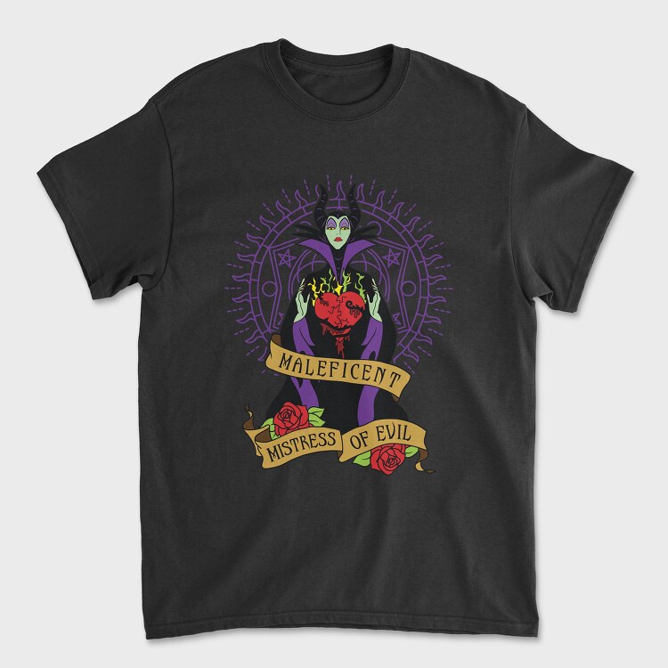 Villanas Disney Malefica C, Tricou Barbati (Unisex)