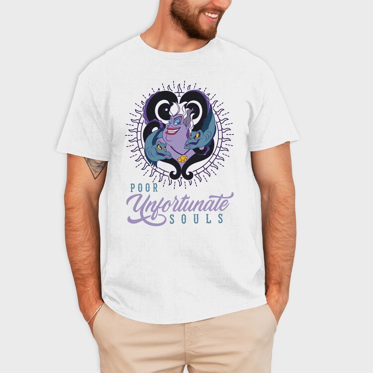 Villanas Disney Ursula A, Tricou Barbati (Unisex)