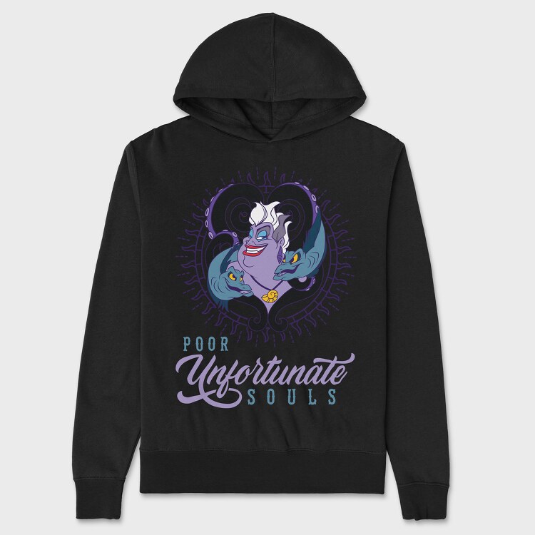 Villanas Disney Ursula A, Hanorac Oversize Barbati (Unisex)