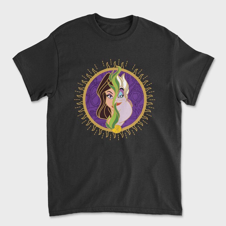 Villanas Disney Ursula B, Tricou Barbati (Unisex)