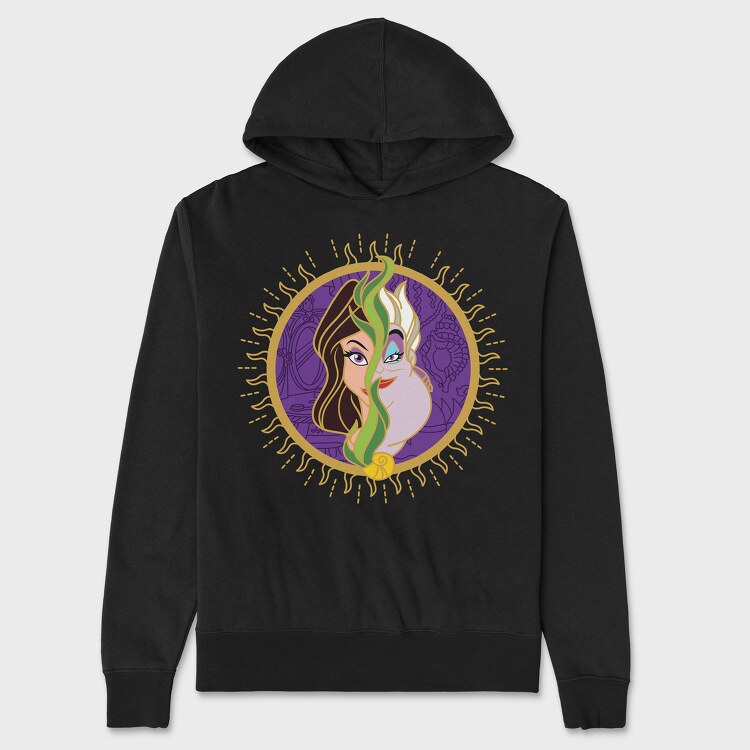 Villanas Disney Ursula B, Hanorac Oversize Barbati (Unisex)