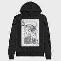 Poker Card, Hanorac Oversize Barbati (Unisex)