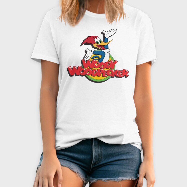 Cartoon Retro Woody Woodpecker 4, Tricou Barbati (Unisex)