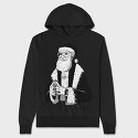 Goth Santa, Hanorac Oversize Barbati (Unisex)