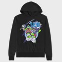 Teenage Mutant Ninja Turtles 1, Hanorac Oversize Barbati (Unisex)