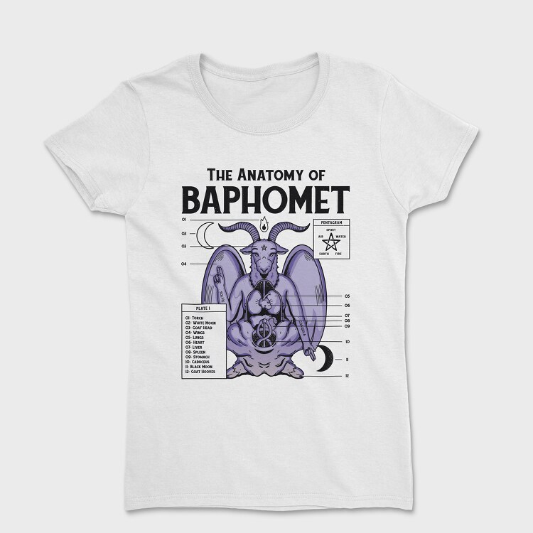 Baphomet Anatomy, Tricou Femei