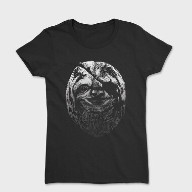 Blindfold Sloth Portrait, Tricou Femei