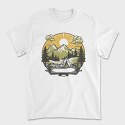 Camping Sunset, Tricou Barbati (Unisex)
