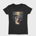 Cat With Alien Spaceships, Tricou Femei