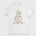 Champagne Christmas Tree, Tricou Barbati (Unisex)
