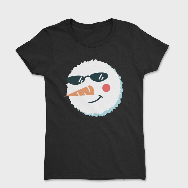 Christmas Snowman Faces 3, Tricou Femei