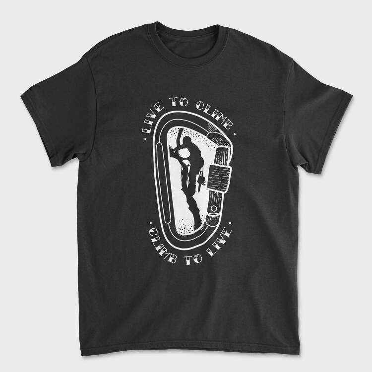 Climb to Live, Tricou Barbati (Unisex)
