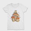 Cottagecore Mushroom Frog, Tricou Femei