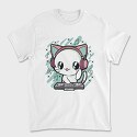 Cute Cat Dj, Tricou Barbati (Unisex)