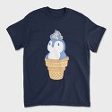 Cute Penguin Ice Cream, Tricou Barbati (Unisex)