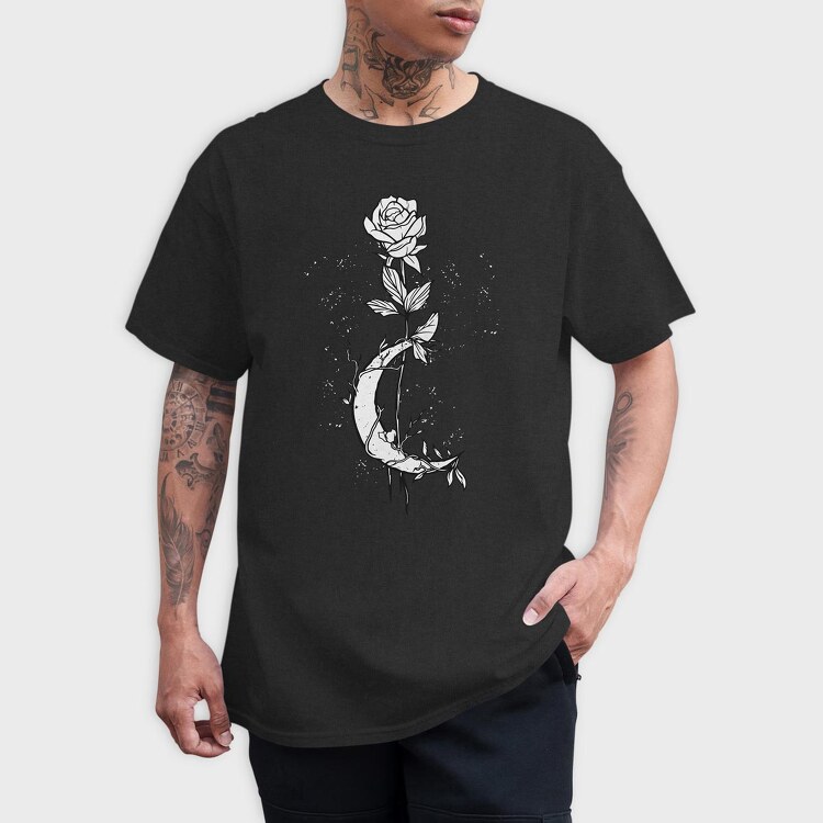 Moon Rose, Tricou Barbati (Unisex)